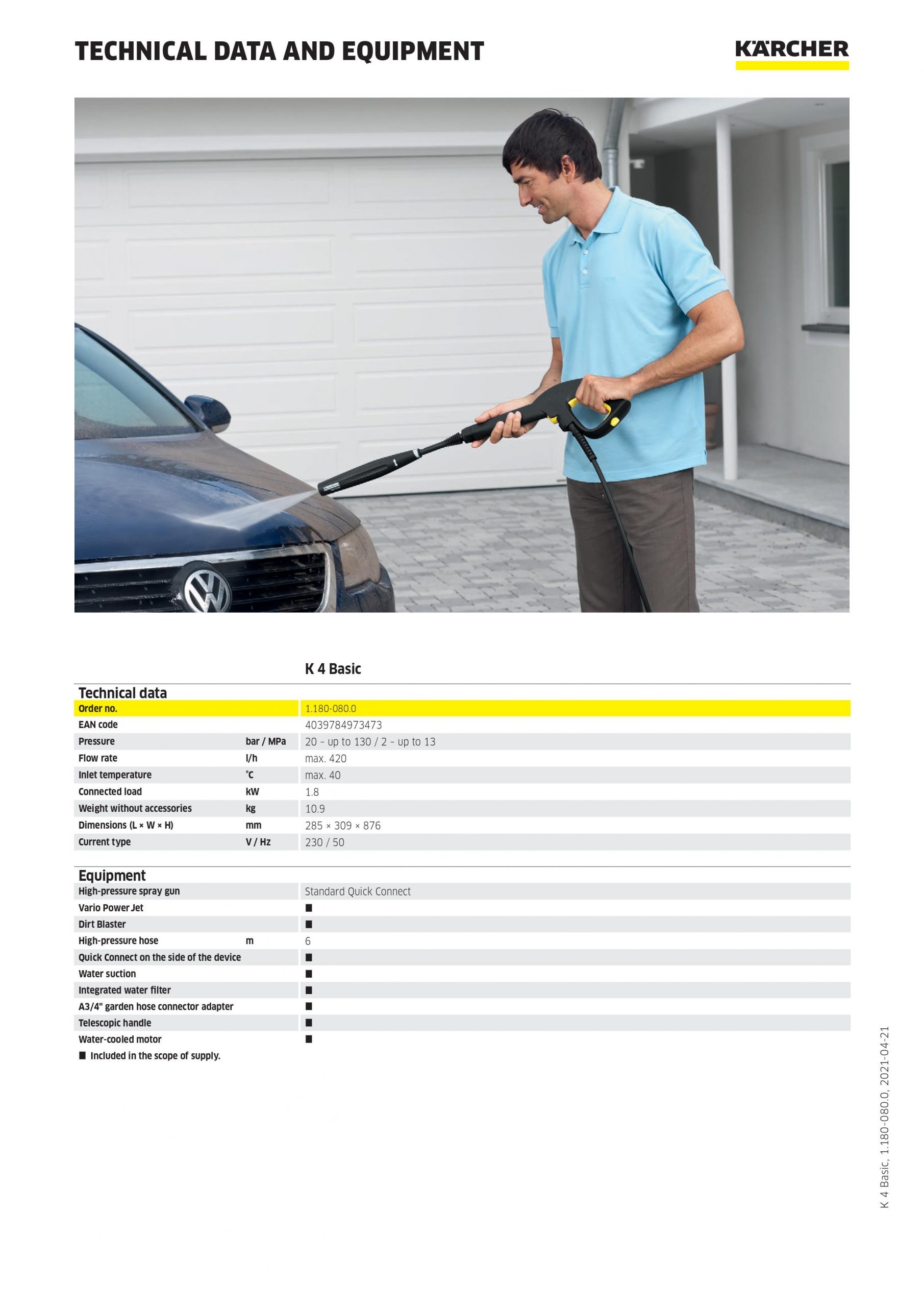 KARCHER K4 BASIC-0002